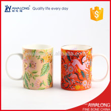 straight porcelain customized design coffee mug for house and gift